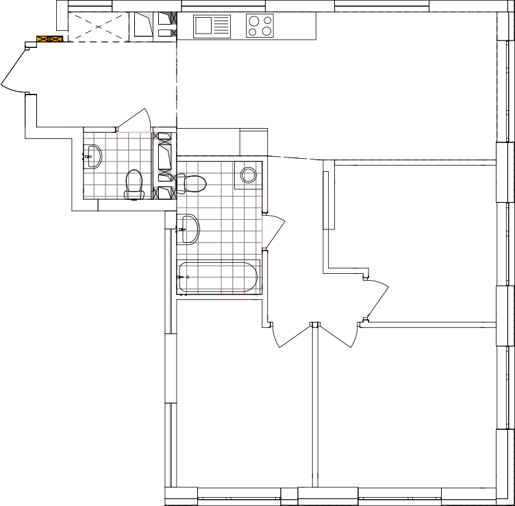 -кімнатна у ЖК Варшавський 2