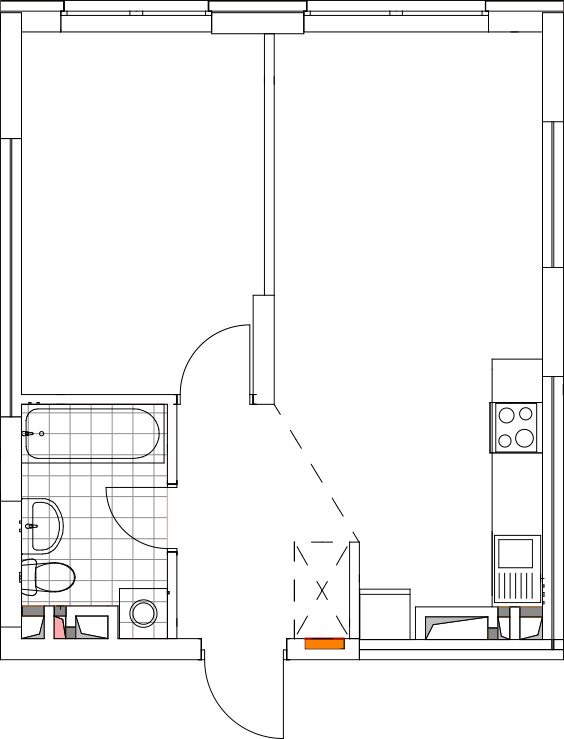-кімнатна у ЖК Варшавський 2