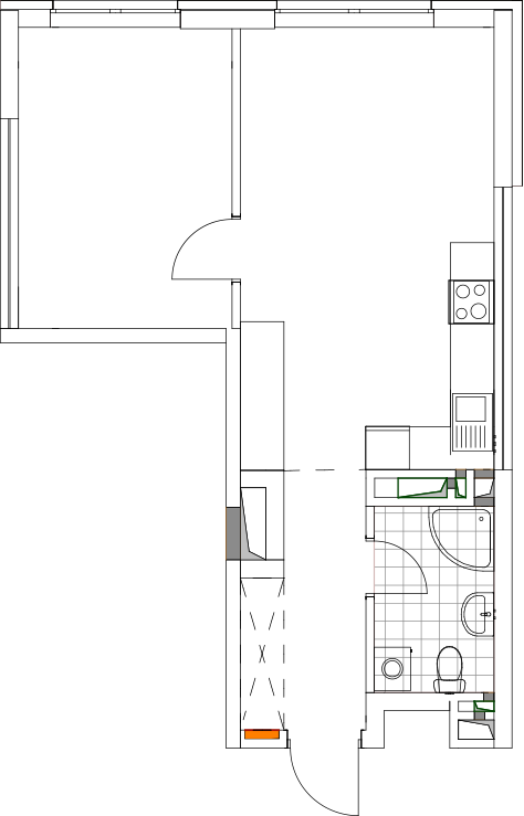 -кімнатна у ЖК Варшавський 2