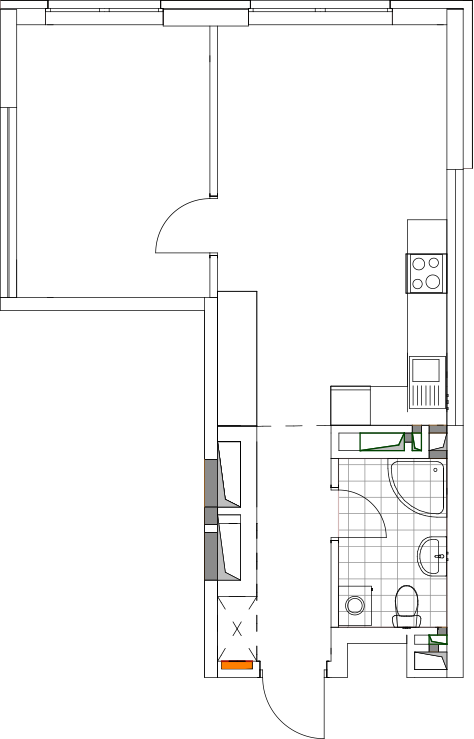 -кімнатна у ЖК Варшавський 2