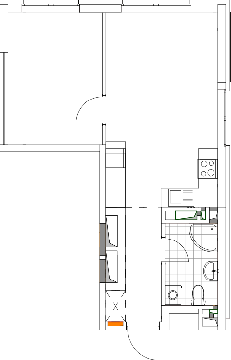 -кімнатна у ЖК Варшавський 2