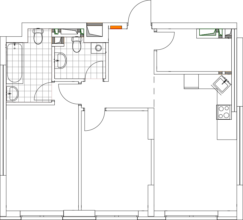 -кімнатна у ЖК Варшавський 2