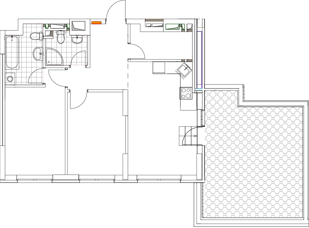 -кімнатна у ЖК Варшавський 2