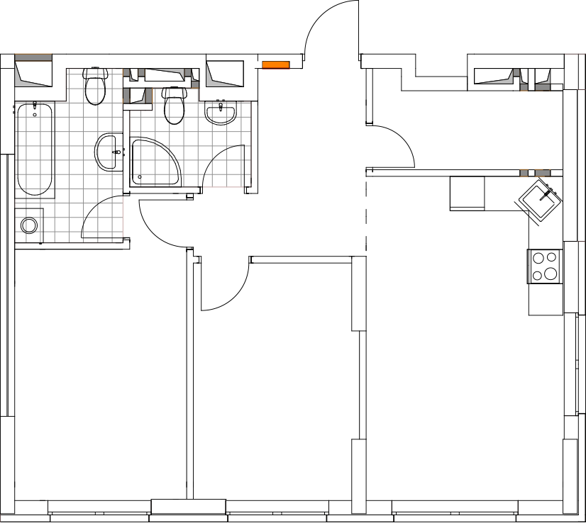 -кімнатна у ЖК Варшавський 2