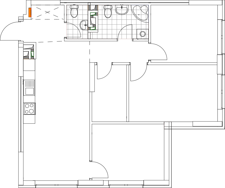 -кімнатна у ЖК Варшавський 2