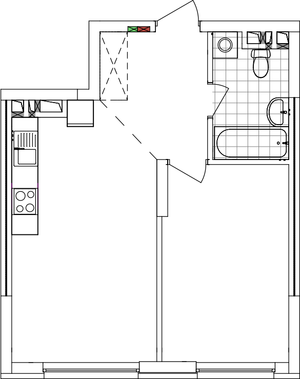 -кімнатна у ЖК Варшавський 2