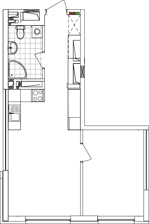 -кімнатна у ЖК Варшавський 2