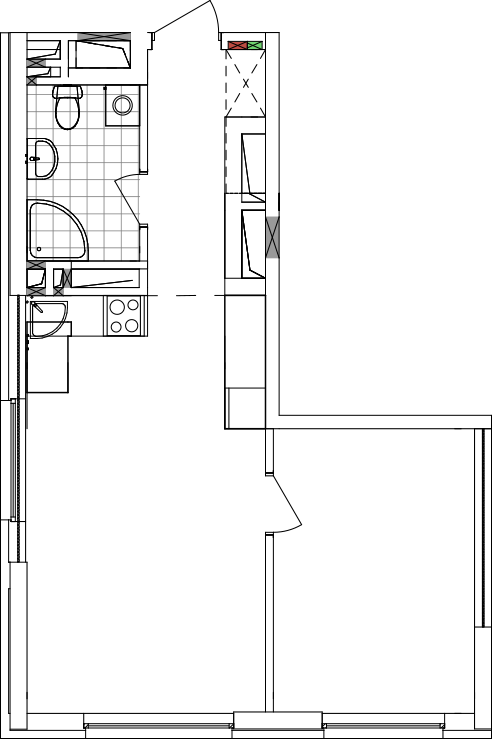 -кімнатна у ЖК Варшавський 2