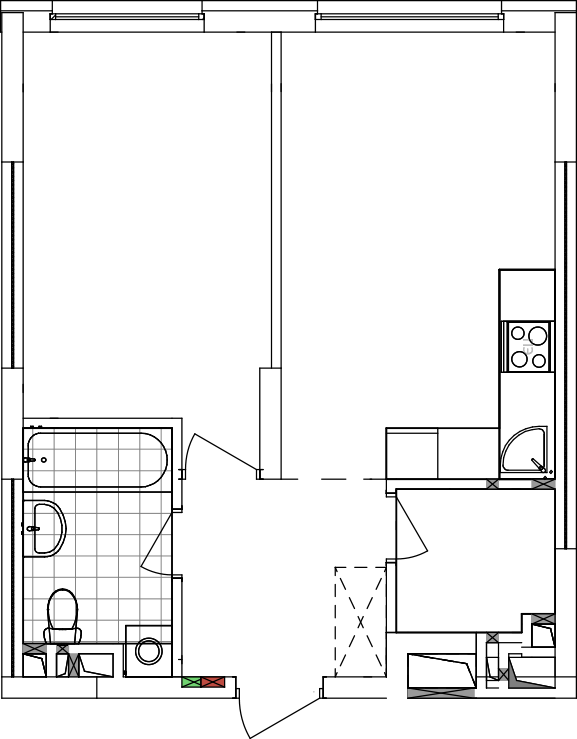 -кімнатна у ЖК Варшавський 2