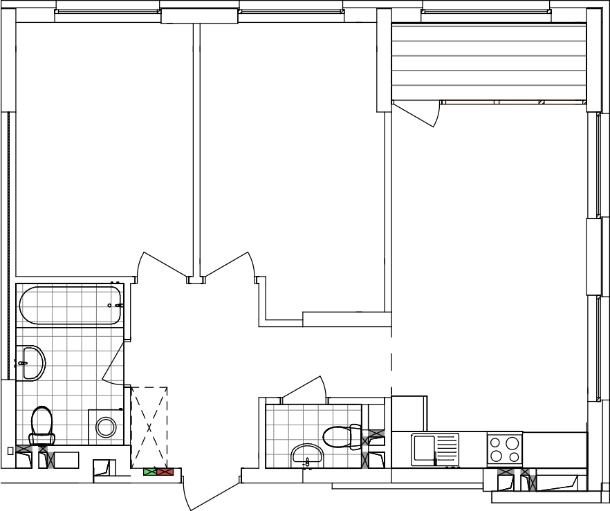 -кімнатна у ЖК Варшавський 2