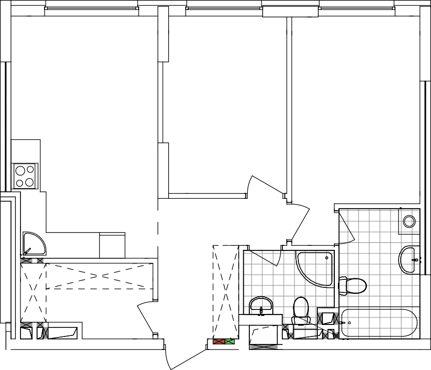 -кімнатна у ЖК Варшавський 2