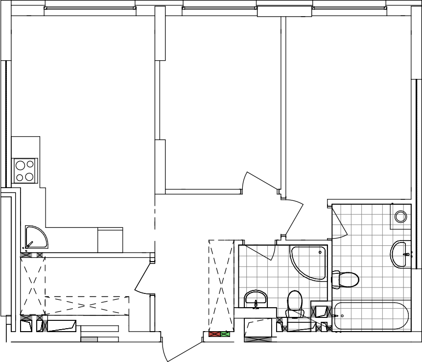 -кімнатна у ЖК Варшавський 2