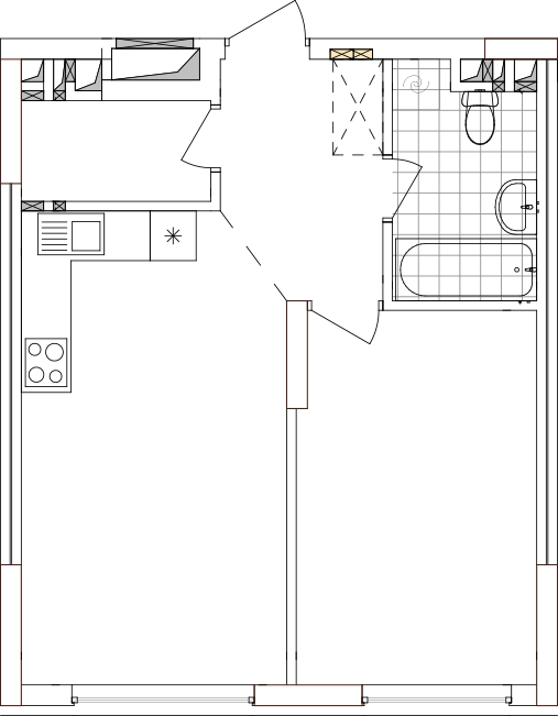 -кімнатна у ЖК Варшавський 2