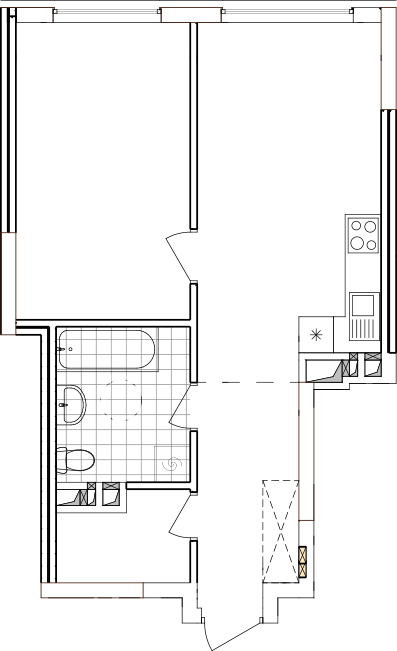 -кімнатна у ЖК Варшавський 2