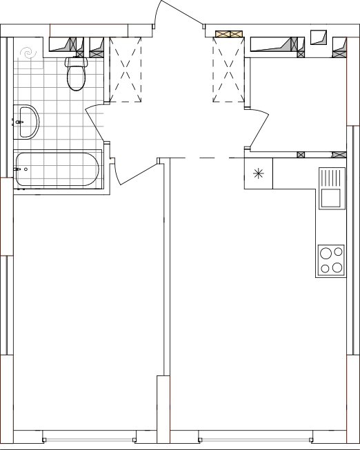 -кімнатна у ЖК Варшавський 2