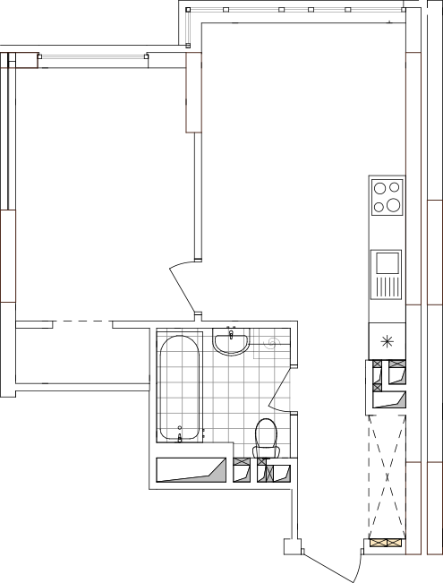 -кімнатна у ЖК Варшавський 2