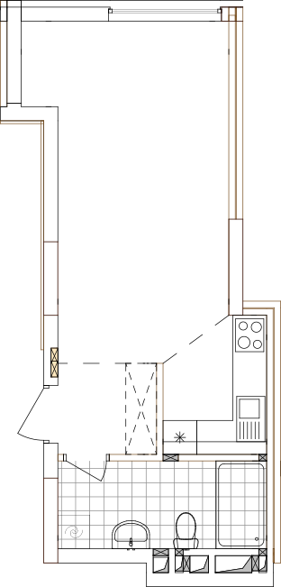 -кімнатна у ЖК Варшавський 2