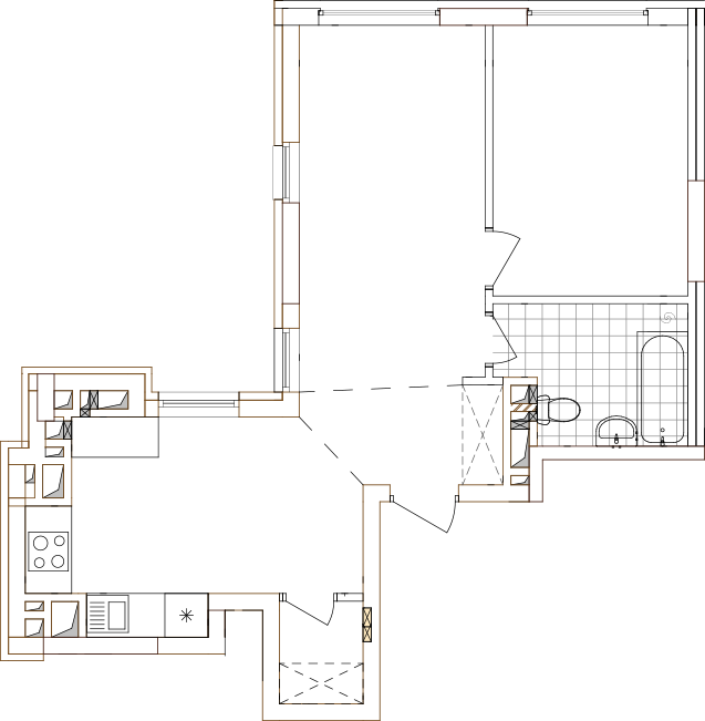 -кімнатна у ЖК Варшавський 2