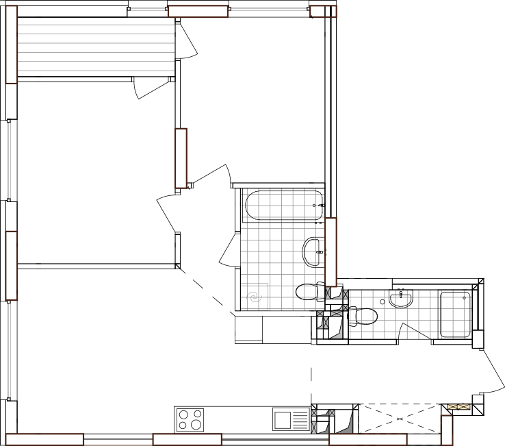 -кімнатна у ЖК Варшавський 2