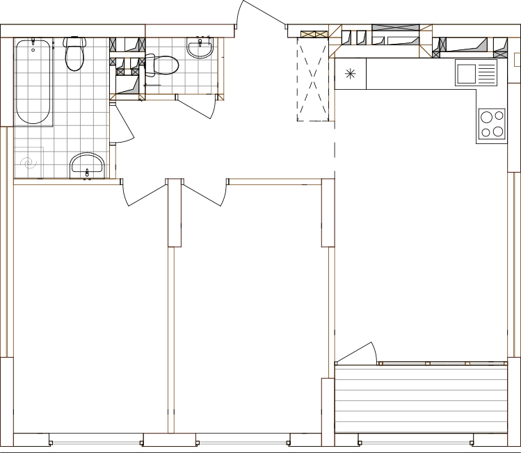 -кімнатна у ЖК Варшавський 2