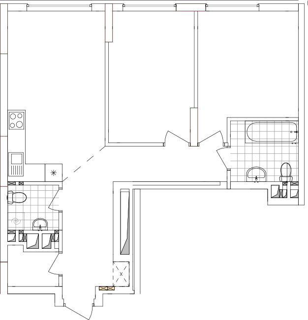 -кімнатна у ЖК Варшавський 2