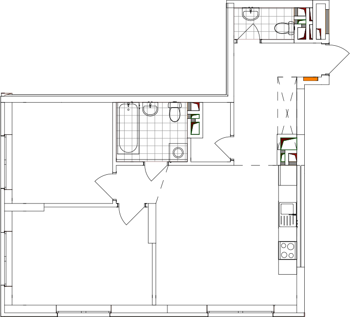 -кімнатна у ЖК Варшавський 2