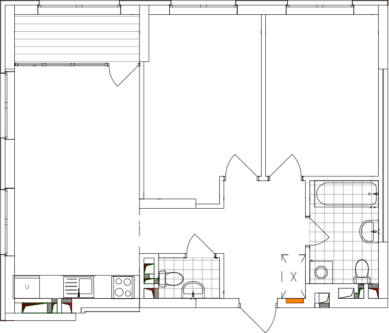 -кімнатна у ЖК Варшавський 2