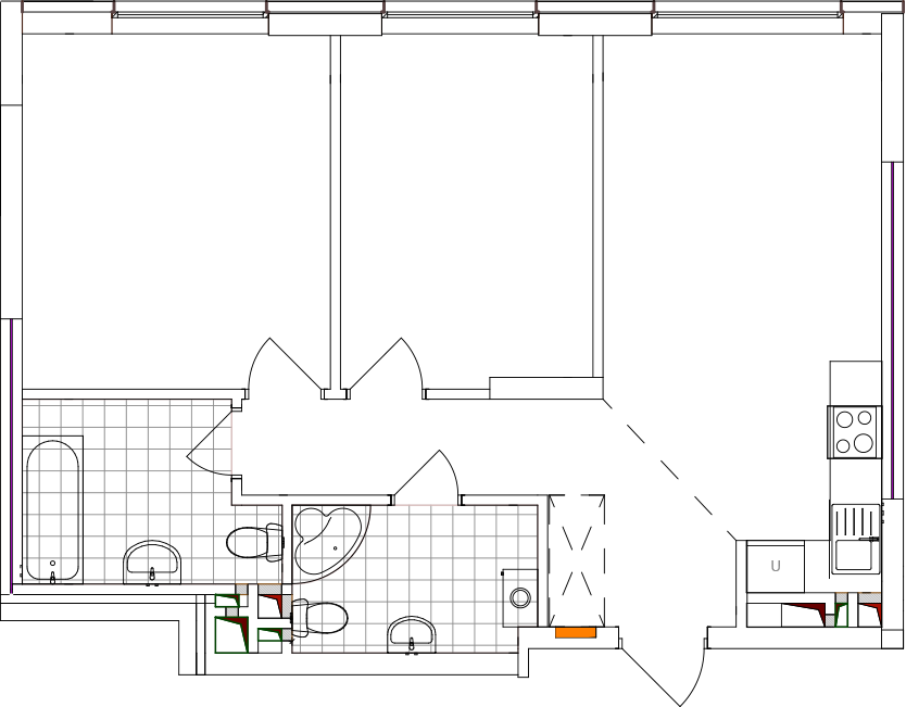 -кімнатна у ЖК Варшавський 2