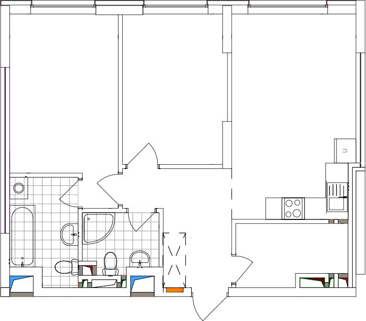 -кімнатна у ЖК Варшавський 2