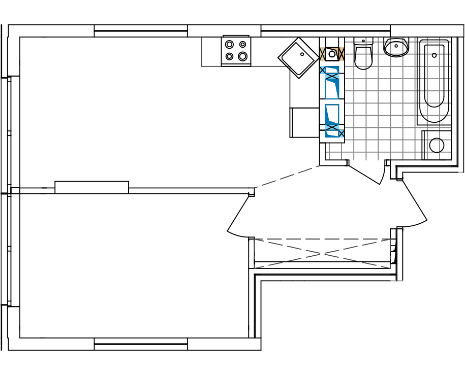-кімнатна у ЖК Варшавський 2