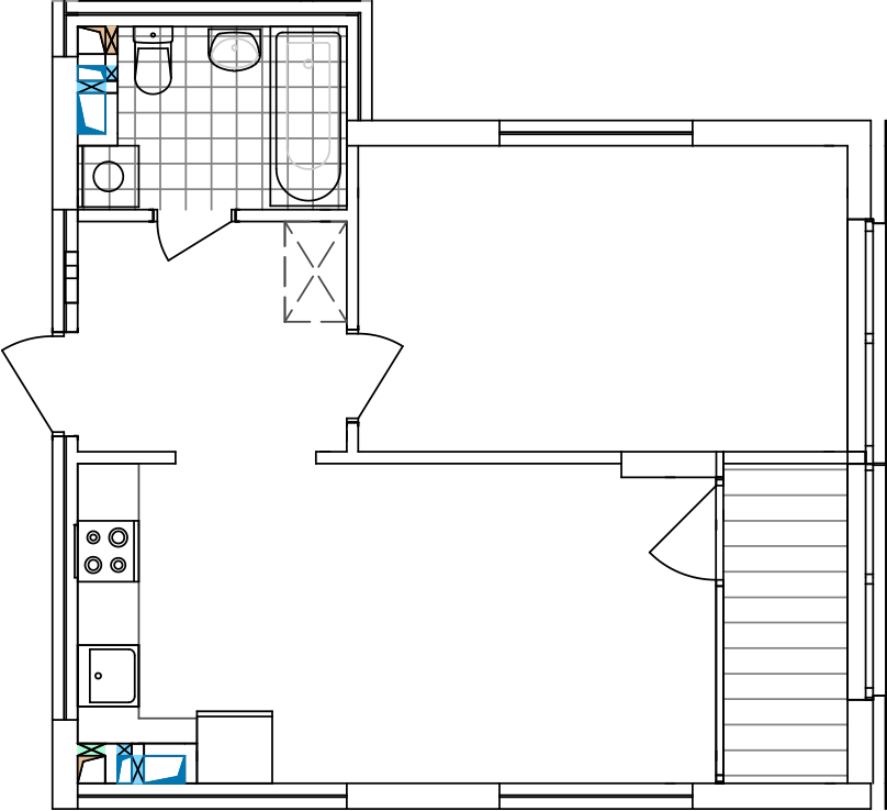 -кімнатна у ЖК Варшавський 2