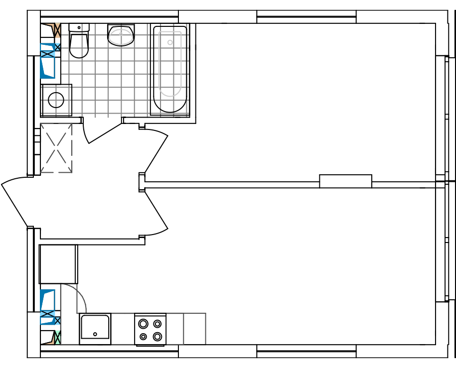 -кімнатна у ЖК Варшавський 2