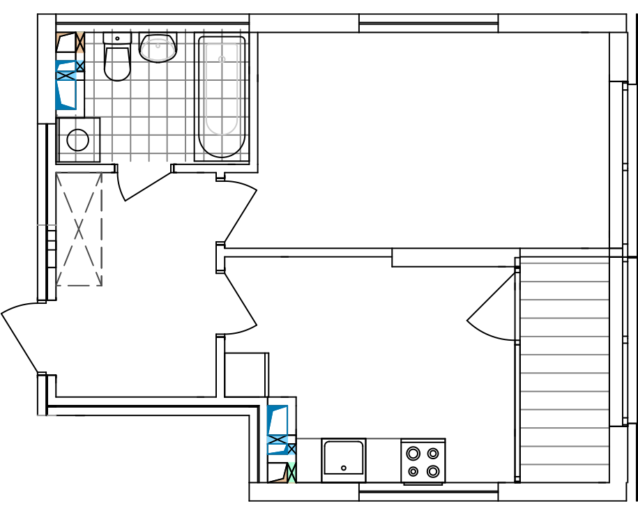 -кімнатна у ЖК Варшавський 2