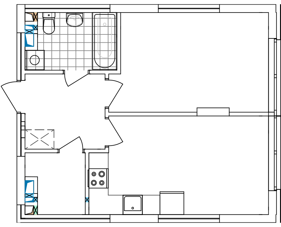 -кімнатна у ЖК Варшавський 2