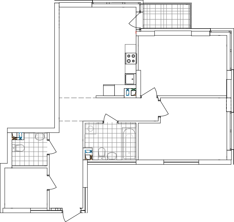 -кімнатна у ЖК Варшавський 2