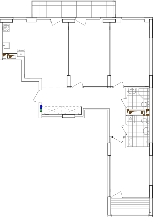 -кімнатна у ЖК Варшавський 2
