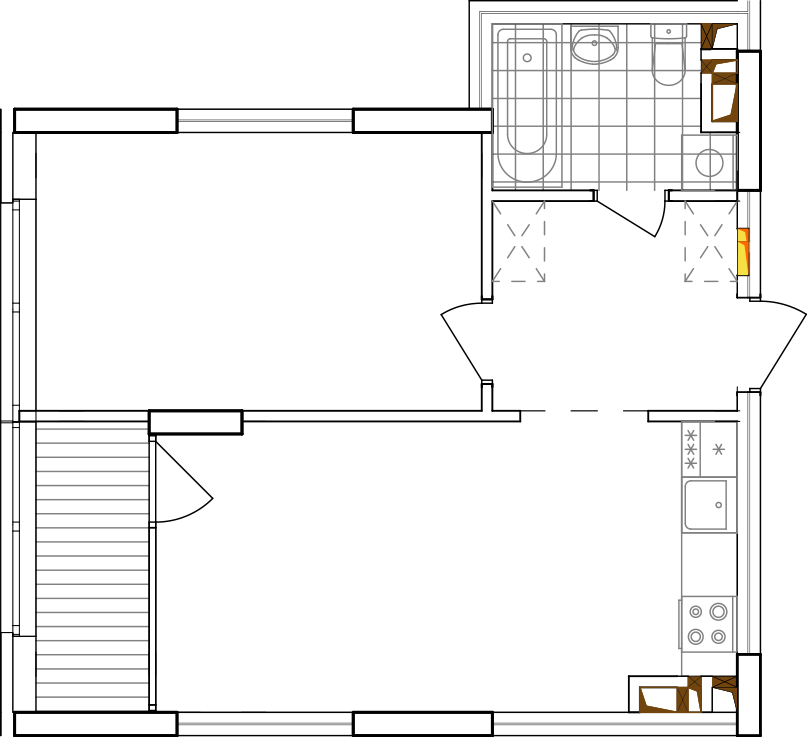 -кімнатна у ЖК Варшавський 2