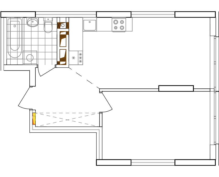 -кімнатна у ЖК Варшавський 2