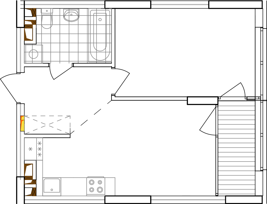 -кімнатна у ЖК Варшавський 2