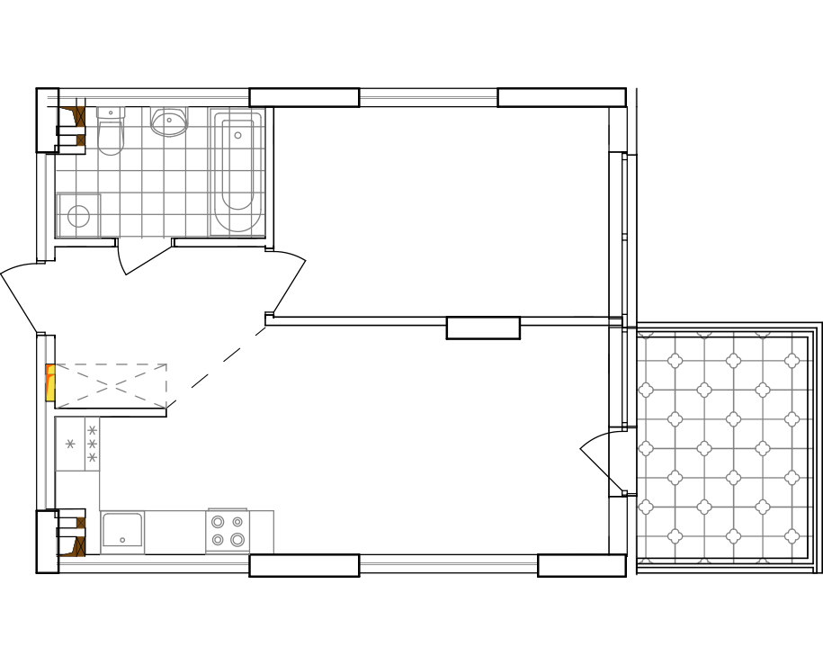 -кімнатна у ЖК Варшавський 2