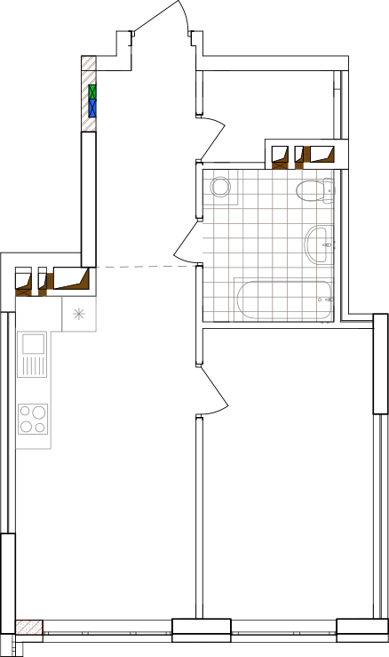 -кімнатна у ЖК Варшавський 2