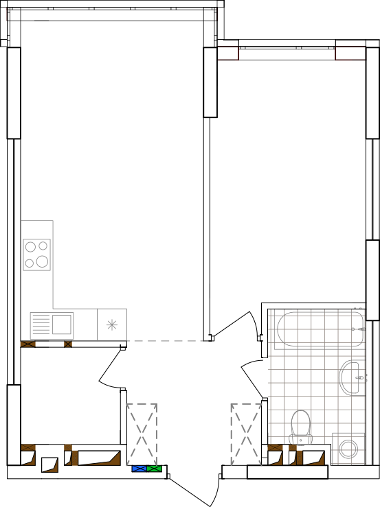 -кімнатна у ЖК Варшавський 2