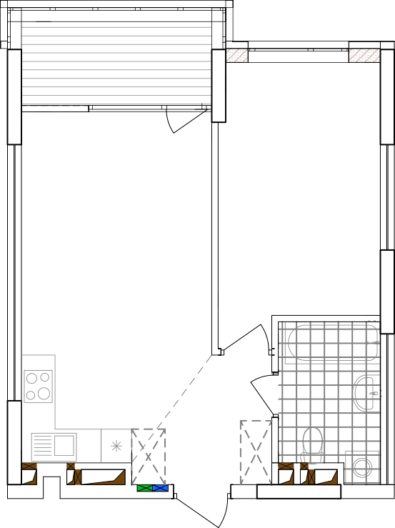 -кімнатна у ЖК Варшавський 2
