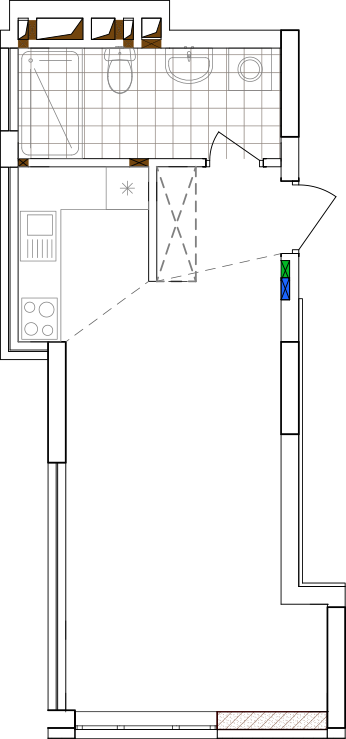 -кімнатна у ЖК Варшавський 2