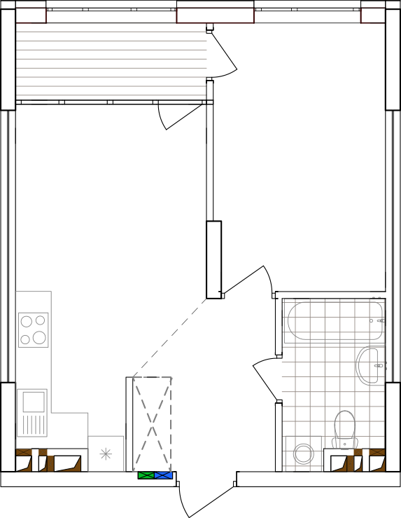 -кімнатна у ЖК Варшавський 2
