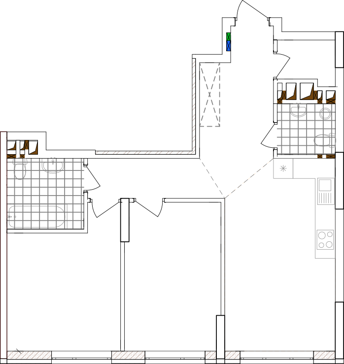 -кімнатна у ЖК Варшавський 2