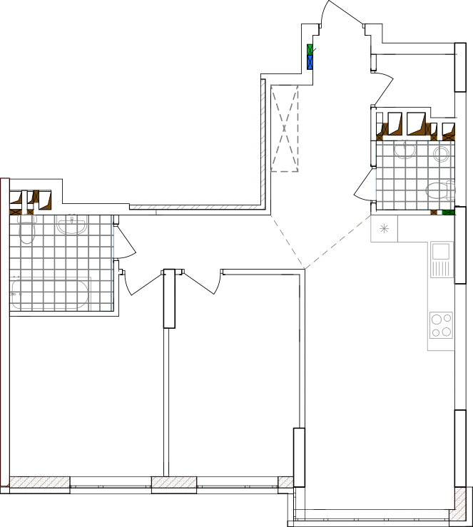 -кімнатна у ЖК Варшавський 2