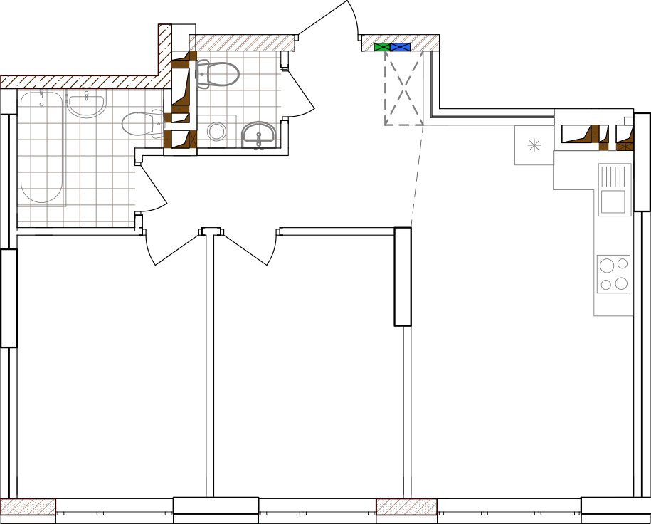 -кімнатна у ЖК Варшавський 2