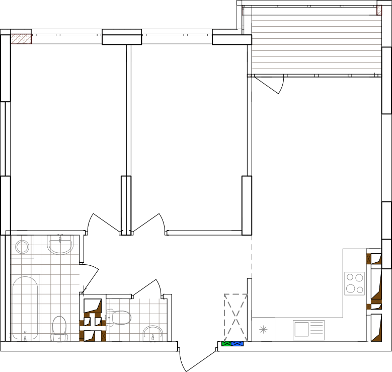 -кімнатна у ЖК Варшавський 2