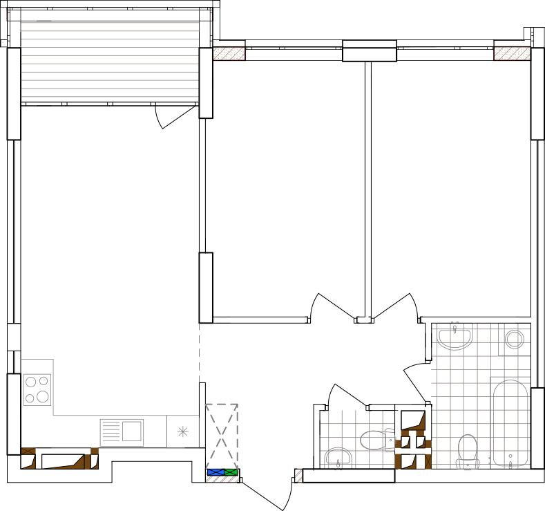 -кімнатна у ЖК Варшавський 2